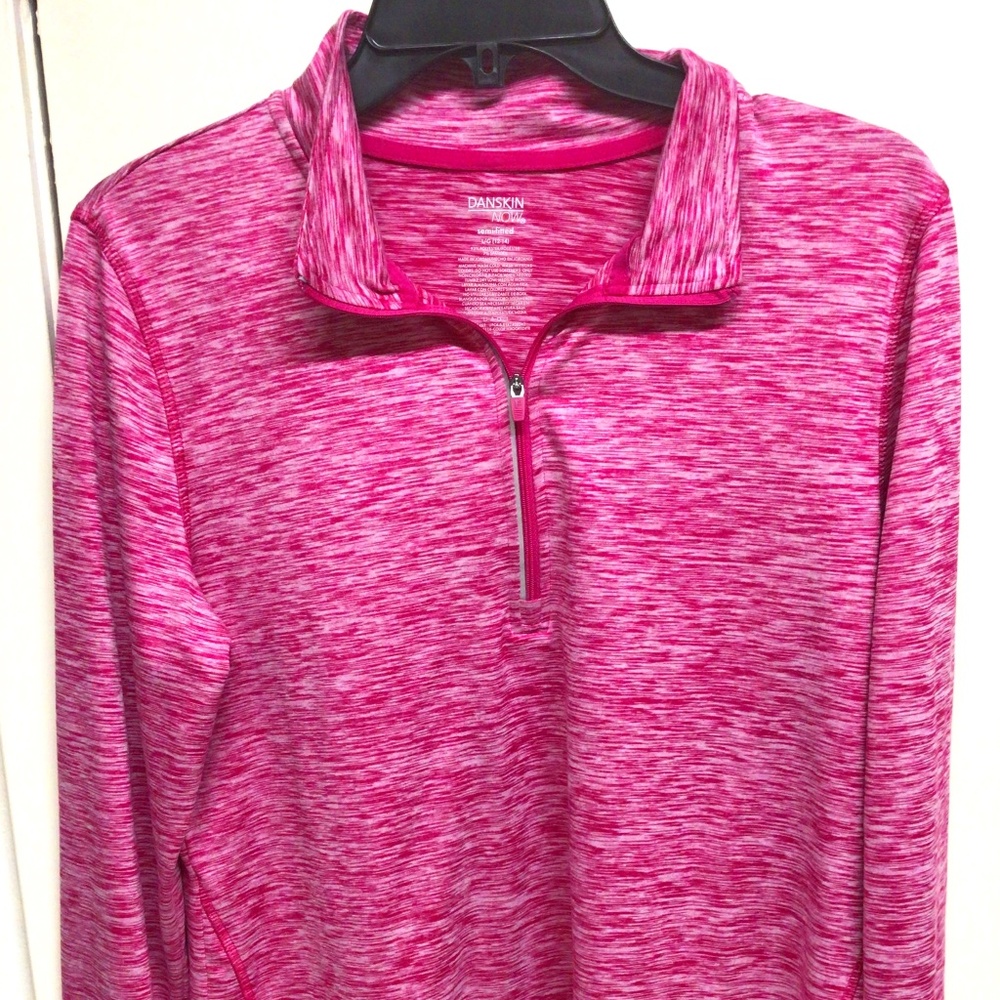 Danskin pink long sleeve workout shirt